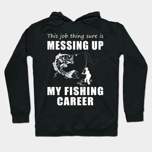 Reeling & Rolling: When Work Hooks My Fishing Fun! Hoodie by MKGift